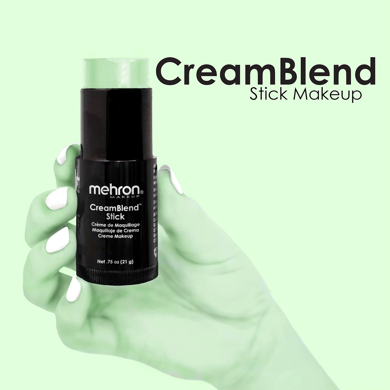 Mehron CreamBlend™ Stick Pastel Green 4 Mehron CreamBlend™ Stick Pastel Green - Afbeelding 2