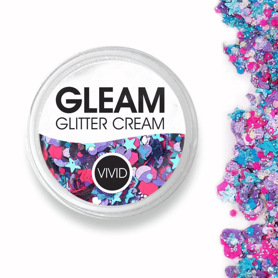 Vivid Glitter Vivid Gleam Glitter Cream - Blazing Unicorn (30gr) 3 Vivid Glitter Vivid Gleam Glitter Cream - Blazing Unicorn (30gr)