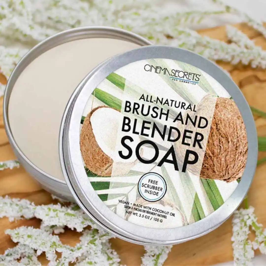 Cinema Secrets All-Natural Vegan Cocos Brush & Blender Soap 3 Cinema Secrets All-Natural Vegan Cocos Brush & Blender Soap