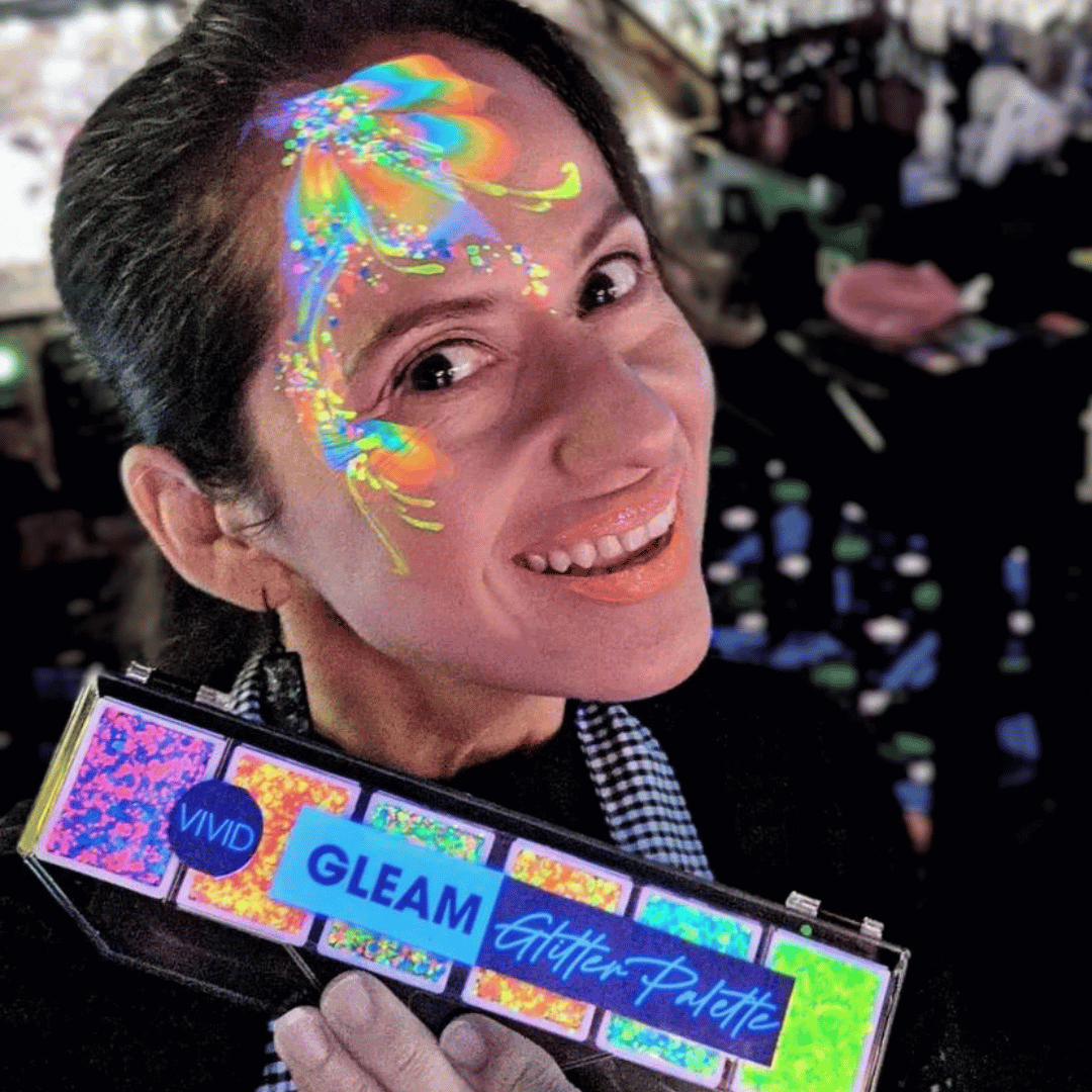 Vivid Glitter Vivid Gleam Glitter Cream Palette - Galactic UV (48gr) 5 Vivid Glitter Vivid Gleam Glitter Cream Palette - Galactic UV (48gr) - Afbeelding 3