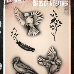 Tattoo Pro™ Wiser's Airbrush TattooPro Stencil – Birds Of A Feather