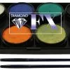 Diamond FX Palette 12 Colors Metallic (12x10Gram) -Aanbiedingen Fine Makeup Winkel diamond fx palette 12 colors metallic 12x10gram