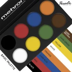 Mehron Paradise Makeup Basic Palette 8 Colors -Aanbiedingen Fine Makeup Winkel mehron paradise makeup basic palette 8 colors