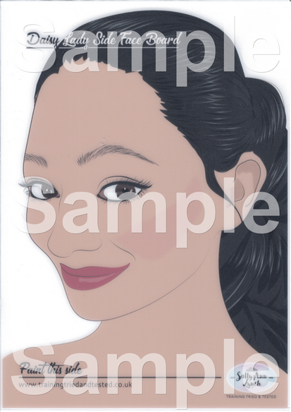 Sally-Ann Lynch Schmink Oefenbord Daisy Lady Formaat A4 3 Sally-Ann Lynch Schmink Oefenbord Daisy Lady Formaat A4