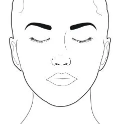 Sally-Ann Lynch Schmink Oefenbord Vrouw (ogen Gesloten), Formaat A4