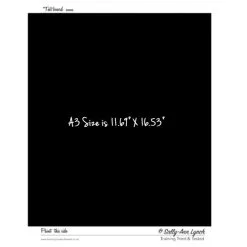 Sally-Ann Lynch Schmink Oefenbord Zwart, Formaat A3