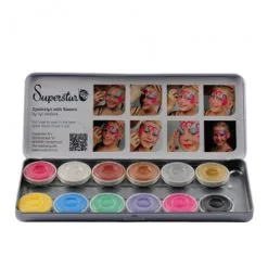 SuperStar Schminkpalette Metaal En Pastel, 12 Kleuren