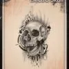 Tattoo Pro™ Wiser's Airbrush TattooPro Stencil - Electro Skull -Aanbiedingen Fine Makeup Winkel wiser s airbrush tattoo pro stencil electro skull