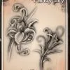 Tattoo Pro™ Wiser's Airbrush TattooPro Stencil - Fancy Lily -Aanbiedingen Fine Makeup Winkel wiser s airbrush tattoo pro stencil fancy lily