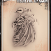 Tattoo Pro™ Wiser's Airbrush TattooPro Stencil – Medieval Dragon -Aanbiedingen Fine Makeup Winkel wiser s airbrush tattoo pro stencil medieval dragon
