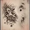 Tattoo Pro™ Wiser's Airbrush TattooPro Stencil - Octopus -Aanbiedingen Fine Makeup Winkel wiser s airbrush tattoo pro stencil octopus