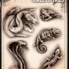 Tattoo Pro™ Wiser's Airbrush TattooPro Stencil – Scales & Tales -Aanbiedingen Fine Makeup Winkel wiser s airbrush tattoo pro stencil scales tales