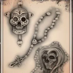 Tattoo Proâ„¢ Wiser's Airbrush TattooPro Stencil - Sugar Skulls