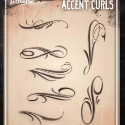 Tattoo Pro™ Wiser's Airbrush TattooPro Stencil – Accent Curls
