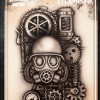Tattoo Pro™ Wiser's Airbrush TattooPro Stencil – Big Ink - Steampunk -Aanbiedingen Fine Makeup Winkel wiser s airbrush tattoopro stencil big ink steampunk