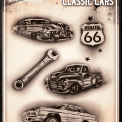 Tattoo Pro™ Wiser's Airbrush TattooPro Stencil – Classic Cars