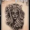 Tattoo Pro™ Wiser's Airbrush TattooPro Stencil – Day Of The Dead -Aanbiedingen Fine Makeup Winkel wiser s airbrush tattoopro stencil day of the dead