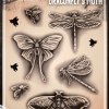 Tattoo Pro™ Wiser's Airbrush TattooPro Stencil – Dragonfly And Moth -Aanbiedingen Fine Makeup Winkel wiser s airbrush tattoopro stencil dragonfly and moth