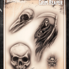 Tattoo Pro™ Wiser's Airbrush TattooPro Stencil – Grim Reaper -Aanbiedingen Fine Makeup Winkel wiser s airbrush tattoopro stencil grim reaper571c3