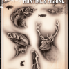 Tattoo Pro™ Wiser's Airbrush TattooPro Stencil – Hunting & Fishing -Aanbiedingen Fine Makeup Winkel wiser s airbrush tattoopro stencil hunting fishinga4049