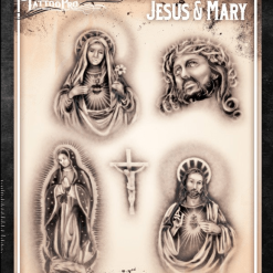 Tattoo Pro™ Wiser's Airbrush TattooPro Stencil – Jesus & Mary