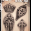 Tattoo Pro™ Wiser's Airbrush TattooPro Stencil – Knight & Crown -Aanbiedingen Fine Makeup Winkel wiser s airbrush tattoopro stencil knight crownfd2ab