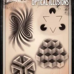Tattoo Pro™ Wiser's Airbrush TattooPro Stencil – Optical Illusions