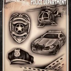 Tattoo Pro™ Wiser's Airbrush TattooPro Stencil – Police Department