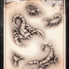 Tattoo Pro™ Wiser's Airbrush TattooPro Stencil – Scorpions -Aanbiedingen Fine Makeup Winkel wiser s airbrush tattoopro stencil scorpions