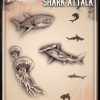 Tattoo Pro™ Wiser's Airbrush TattooPro Stencil – Shark Attack -Aanbiedingen Fine Makeup Winkel wiser s airbrush tattoopro stencil shark attackad337