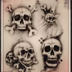 Tattoo Pro™ Wiser's Airbrush TattooPro Stencil – Skulls
