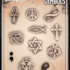 Tattoo Pro™ Wiser's Airbrush TattooPro Stencil – Symbols -Aanbiedingen Fine Makeup Winkel wiser s airbrush tattoopro stencil symbols
