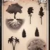 Tattoo Pro™ Wiser's Airbrush TattooPro Stencil – Trees