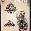 Tattoo Pro™ Wiser's Airbrush TattooPro Stencil – Victorian Skull -Aanbiedingen Fine Makeup Winkel wiser s airbrush tattoopro stencil victorian skull